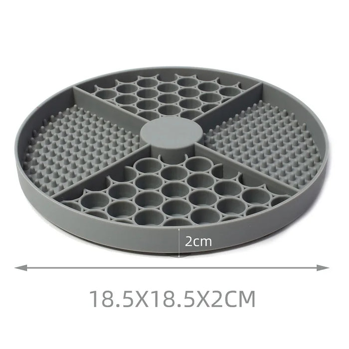 AUSLITH LickEase Silicone Slow Feeder Lick Mat for Dogs & Cats