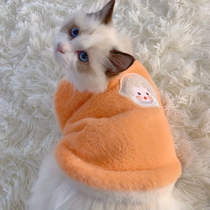 AUSLITH KnitPurr  Warm Winter Cat Sweater for Kittens & Small Cats