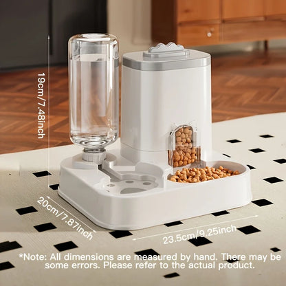 AUSLITH AquaFeed Automatic Gravity Cat Water & Food Dispenser