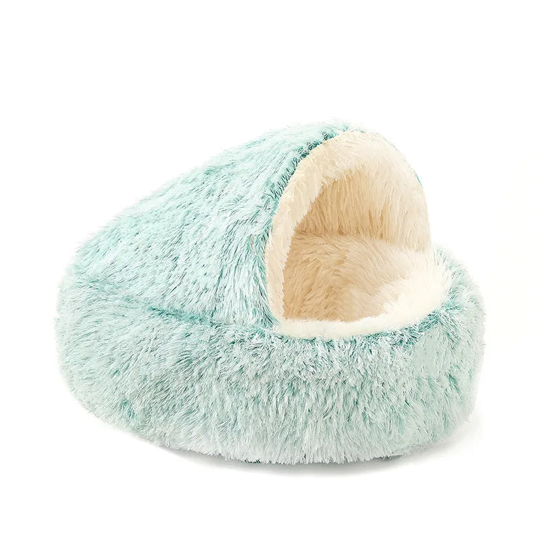 AUSLITH CozyShell  Semi-Enclosed Cat Bed for Cats & Small Dogs