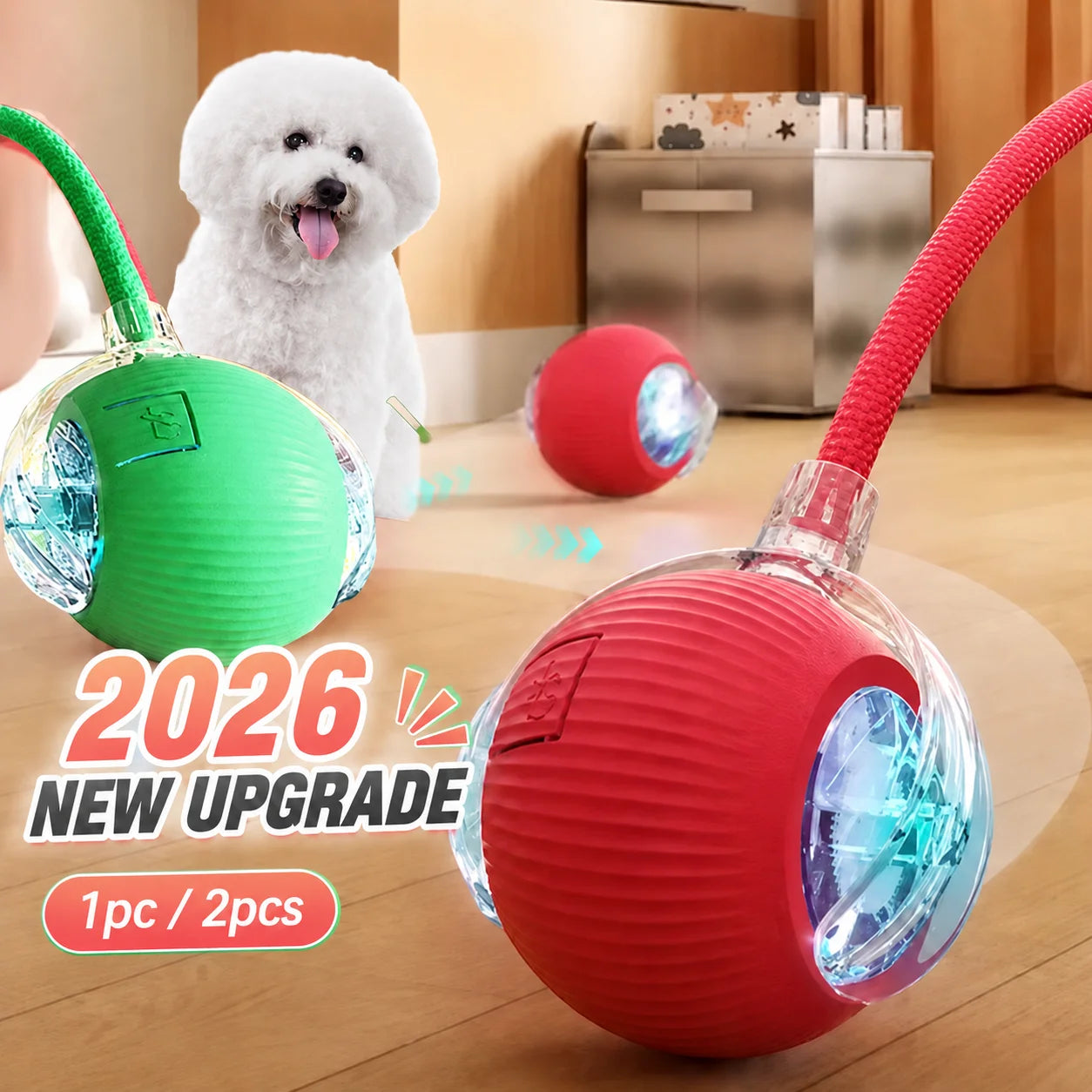 AUSLITH RollPup – Interactive Auto-Moving Dog Ball