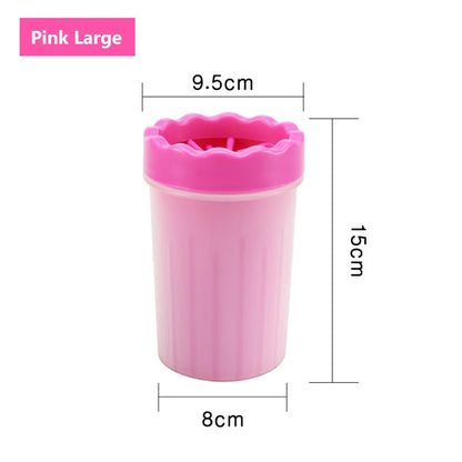 AUSLITH CleanPaw Muddy Paw Cleaner Cup with Silicone Brush