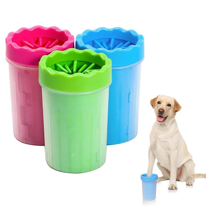 AUSLITH CleanPaw Muddy Paw Cleaner Cup with Silicone Brush