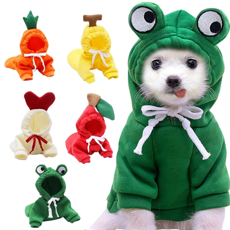 AUSLITH PupHood Warm Dog Hoodie for Small Dogs & Puppies