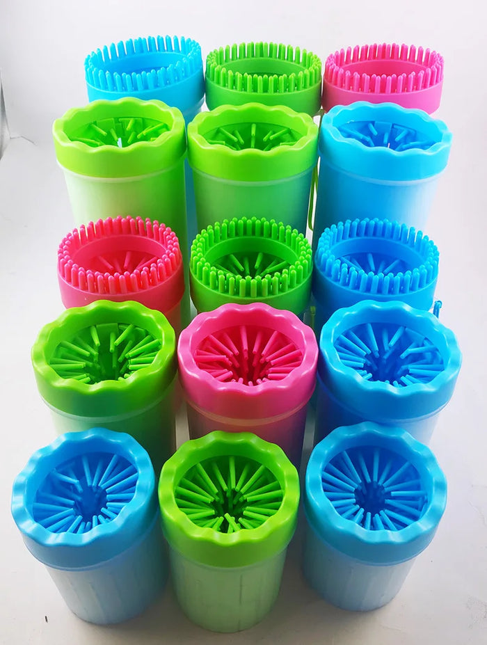 AUSLITH CleanPaw Muddy Paw Cleaner Cup with Silicone Brush