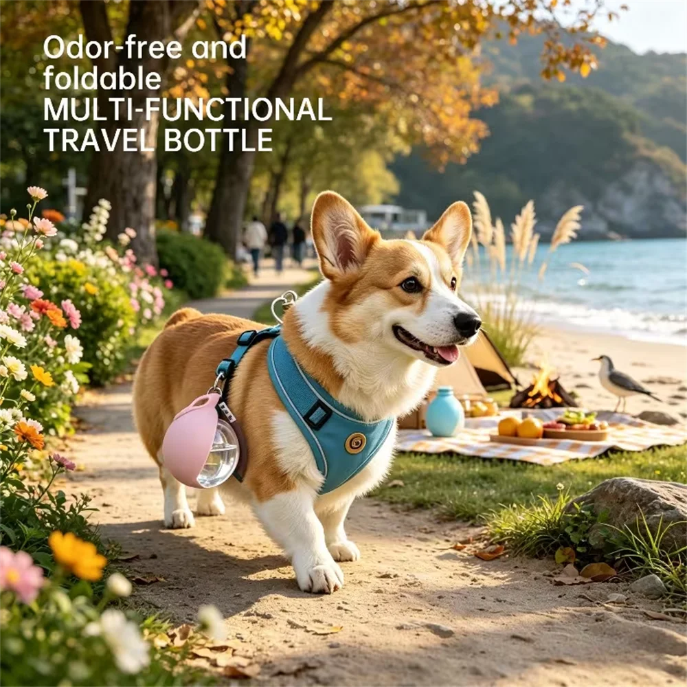 AUSLITH TrekSip  Portable Leak Proof Pet Water Bottle with Bowl