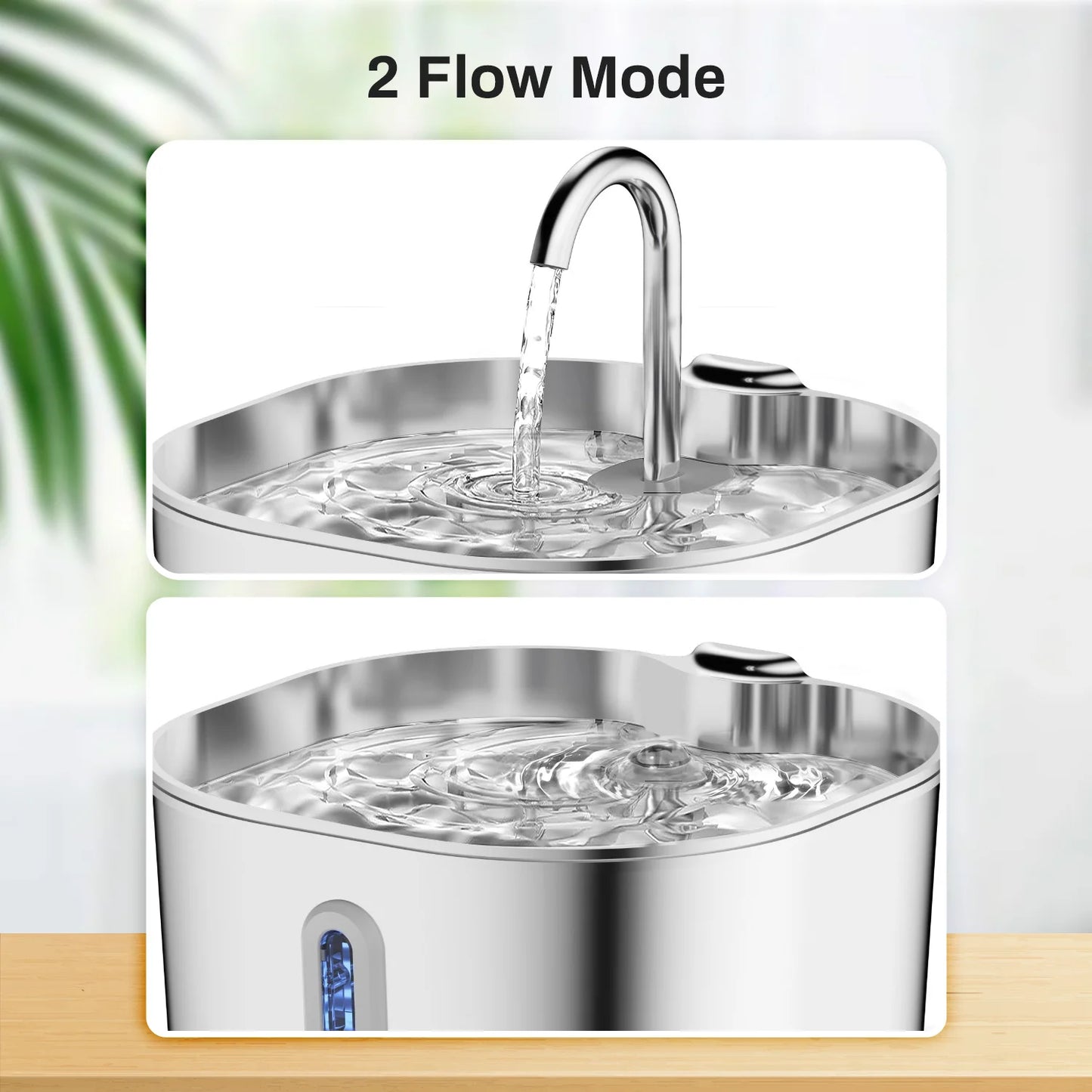 AUSLITH PureFlow – 2.2L Automatic Stainless Steel Cat Water Fountain