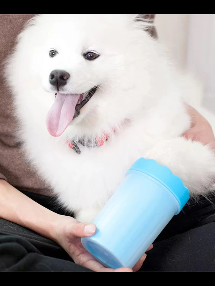 AUSLITH CleanPaw Muddy Paw Cleaner Cup with Silicone Brush