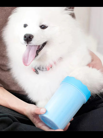 AUSLITH CleanPaw Muddy Paw Cleaner Cup with Silicone Brush