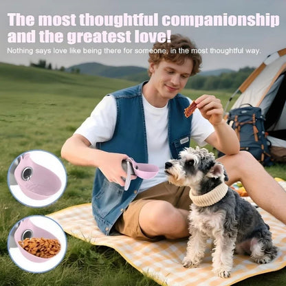 AUSLITH TrekSip  Portable Leak Proof Pet Water Bottle with Bowl