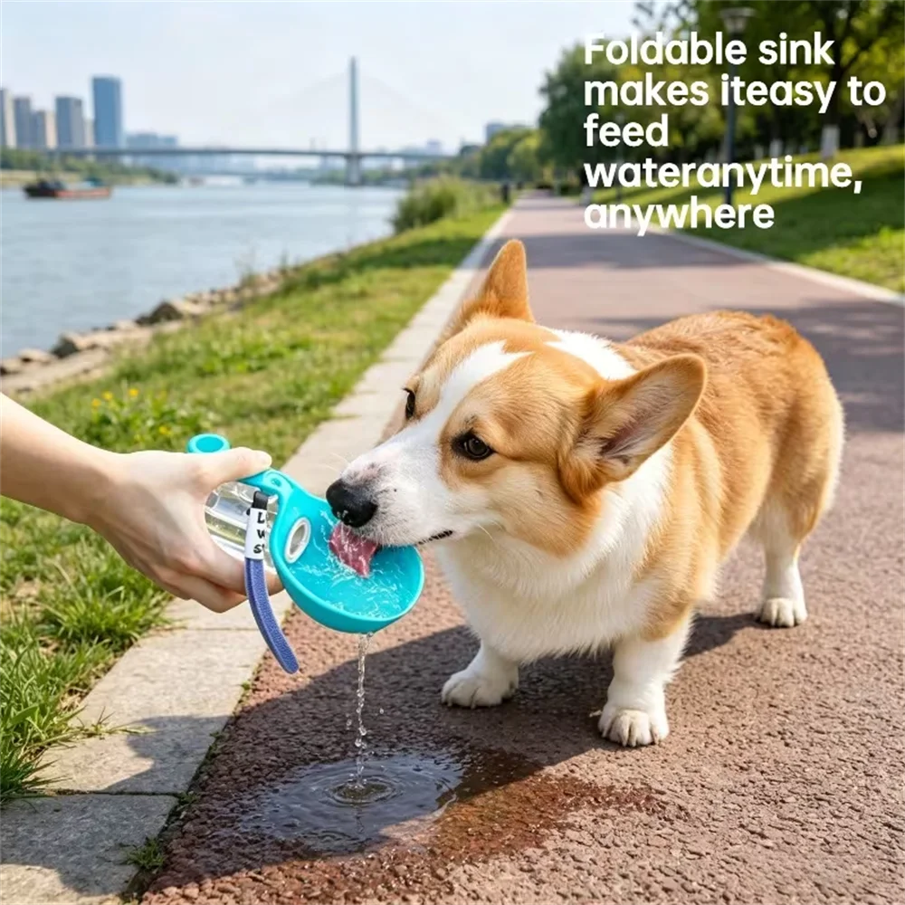 AUSLITH TrekSip  Portable Leak Proof Pet Water Bottle with Bowl
