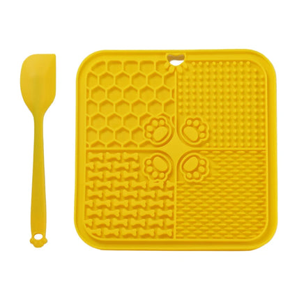 AUSLITH LickEase Silicone Slow Feeder Lick Mat for Dogs & Cats