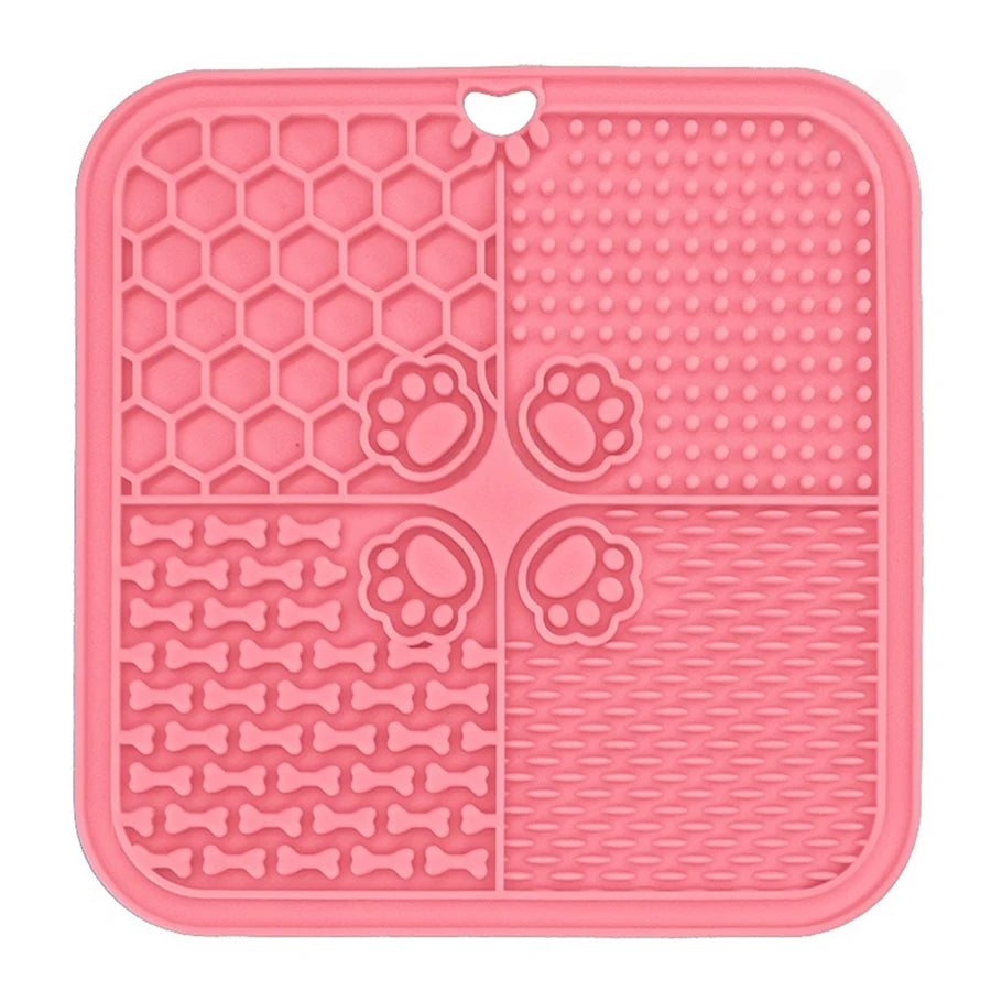 AUSLITH LickEase Silicone Slow Feeder Lick Mat for Dogs & Cats