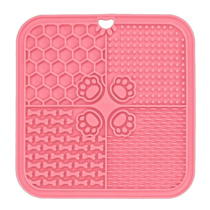 AUSLITH LickEase Silicone Slow Feeder Lick Mat for Dogs & Cats
