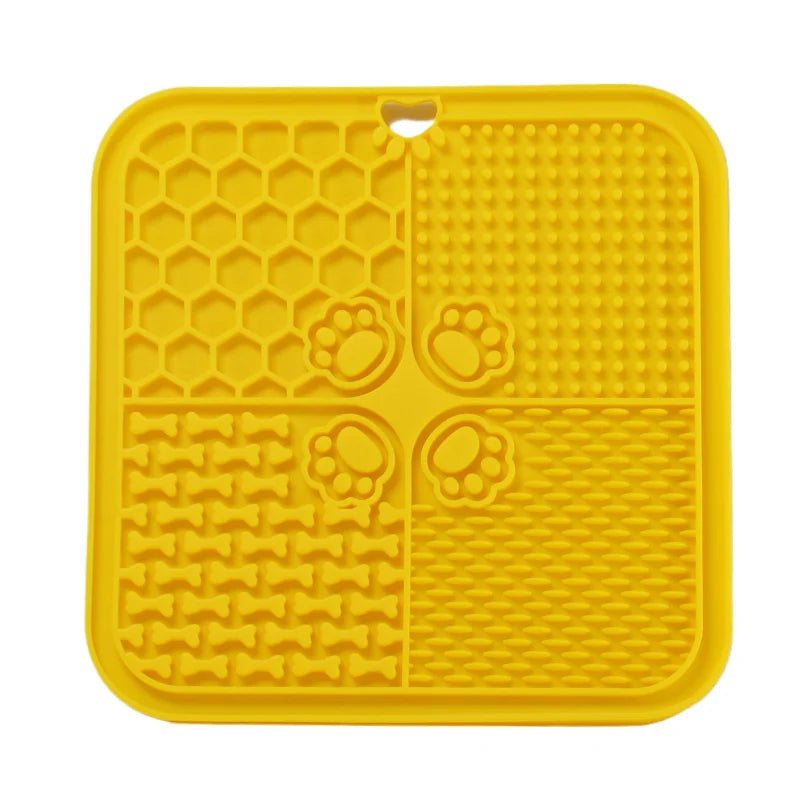 AUSLITH LickEase Silicone Slow Feeder Lick Mat for Dogs & Cats