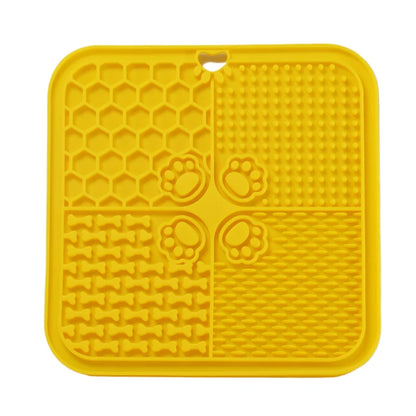 AUSLITH LickEase Silicone Slow Feeder Lick Mat for Dogs & Cats