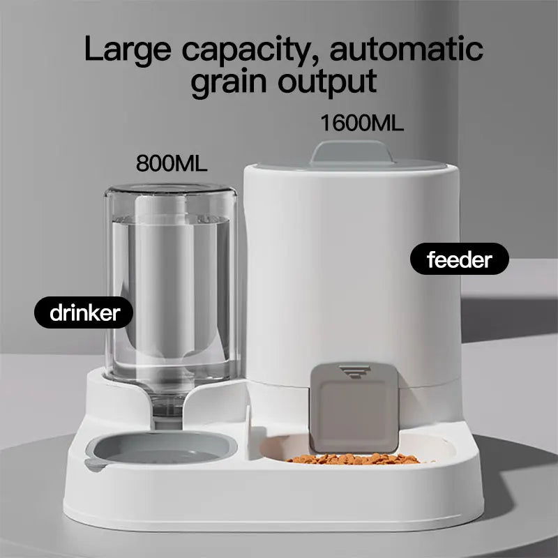 AUSLITH AquaFeed Automatic Gravity Cat Water & Food Dispenser