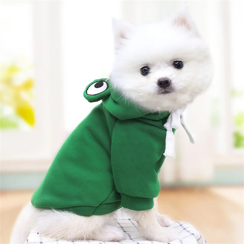 AUSLITH PupHood Warm Dog Hoodie for Small Dogs & Puppies