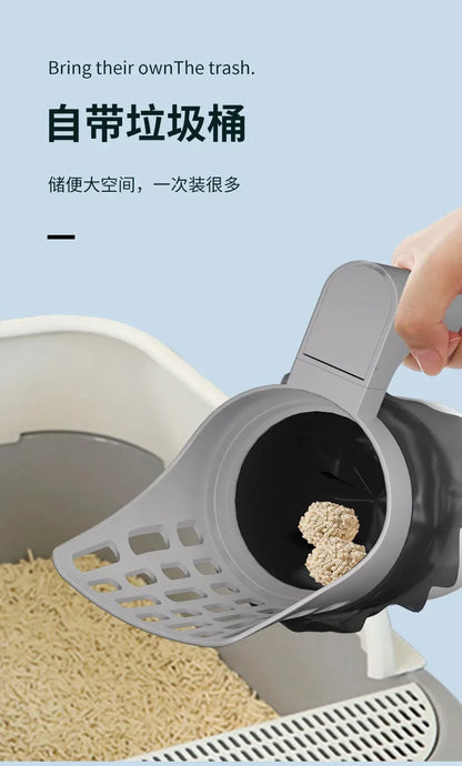AUSLITH ScoopPro Cat Litter Scoop with Waste Bag Dispenser
