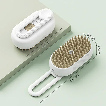 AUSLITH SteamGroom – 3-in-1 De-Shedding Brush for Cats & Dogs