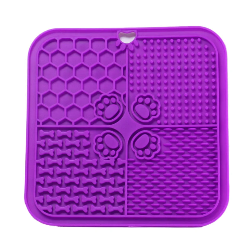 AUSLITH LickEase Silicone Slow Feeder Lick Mat for Dogs & Cats