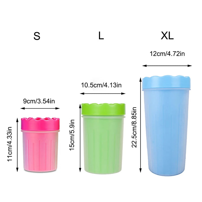 AUSLITH CleanPaw Muddy Paw Cleaner Cup with Silicone Brush