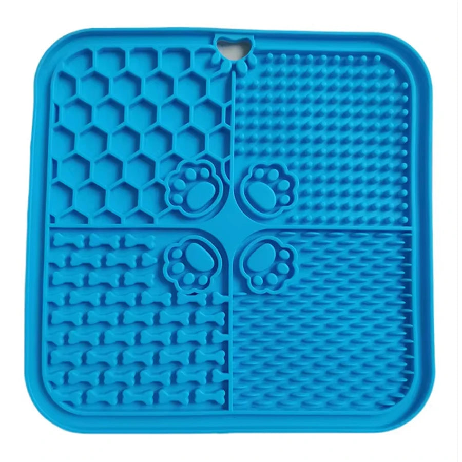 AUSLITH LickEase Silicone Slow Feeder Lick Mat for Dogs & Cats