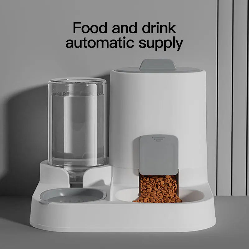 AUSLITH AquaFeed Automatic Gravity Cat Water & Food Dispenser
