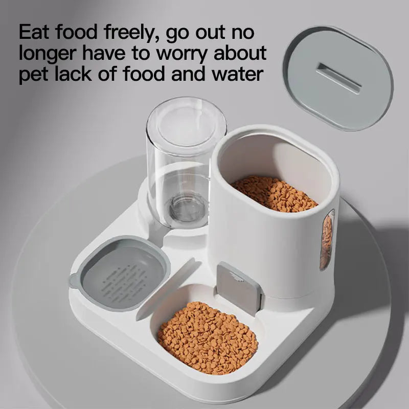 AUSLITH AquaFeed Automatic Gravity Cat Water & Food Dispenser