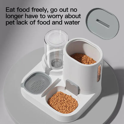 AUSLITH AquaFeed Automatic Gravity Cat Water & Food Dispenser