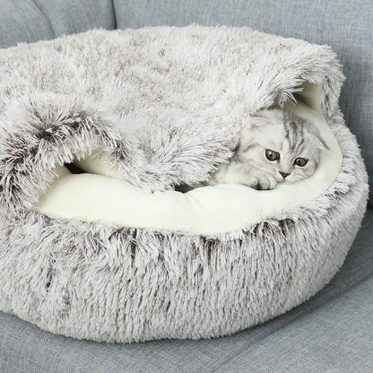 AUSLITH CozyShell  Semi-Enclosed Cat Bed for Cats & Small Dogs