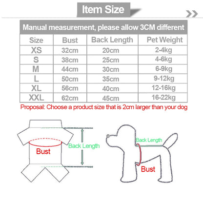 AUSLITH PupHood Warm Dog Hoodie for Small Dogs & Puppies