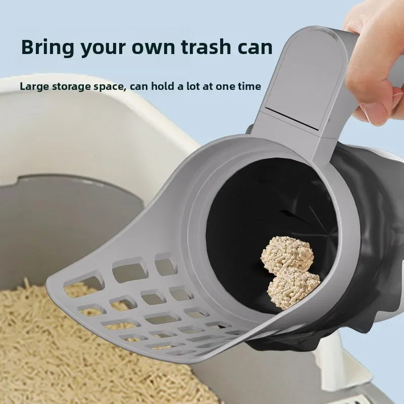 AUSLITH ScoopPro Cat Litter Scoop with Waste Bag Dispenser