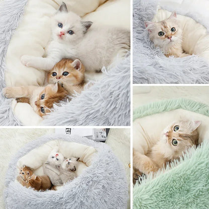 AUSLITH CozyShell  Semi-Enclosed Cat Bed for Cats & Small Dogs