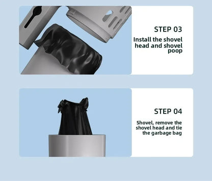 AUSLITH ScoopPro Cat Litter Scoop with Waste Bag Dispenser