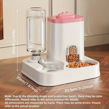 AUSLITH AquaFeed Automatic Gravity Cat Water & Food Dispenser