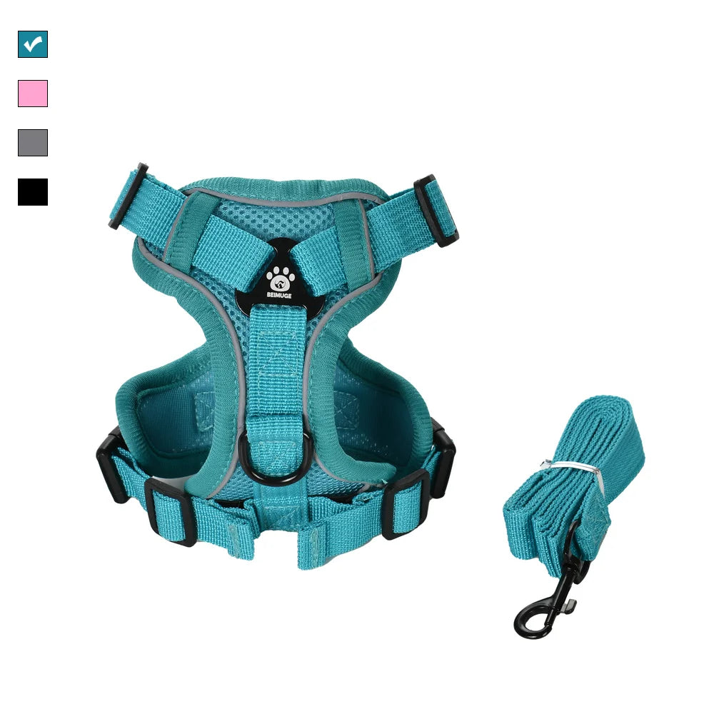 AUSLITH SafeWalk – Reflective Adjustable Cat Harness & Leash Set