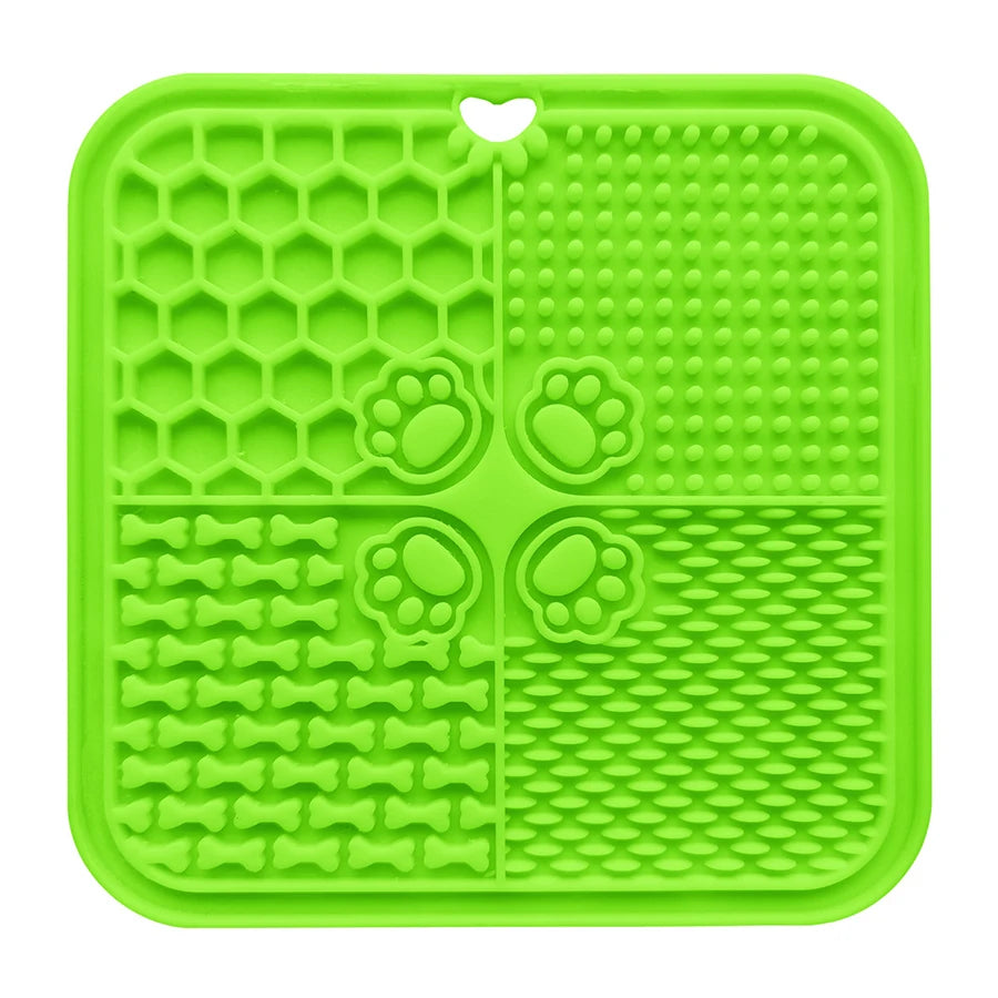 AUSLITH LickEase Silicone Slow Feeder Lick Mat for Dogs & Cats