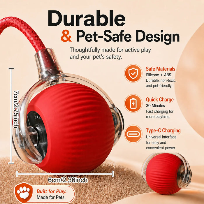 AUSLITH RollPup – Interactive Auto-Moving Dog Ball