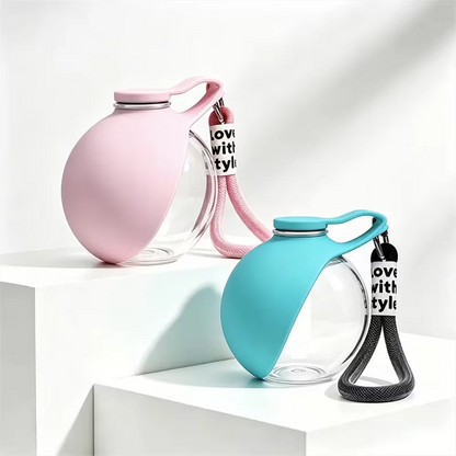 AUSLITH TrekSip  Portable Leak Proof Pet Water Bottle with Bowl