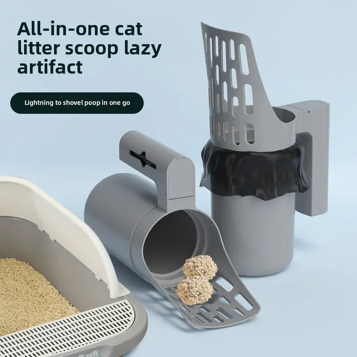 AUSLITH ScoopPro Cat Litter Scoop with Waste Bag Dispenser
