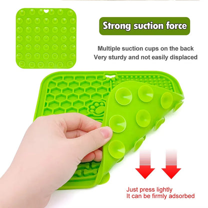 AUSLITH LickEase Silicone Slow Feeder Lick Mat for Dogs & Cats