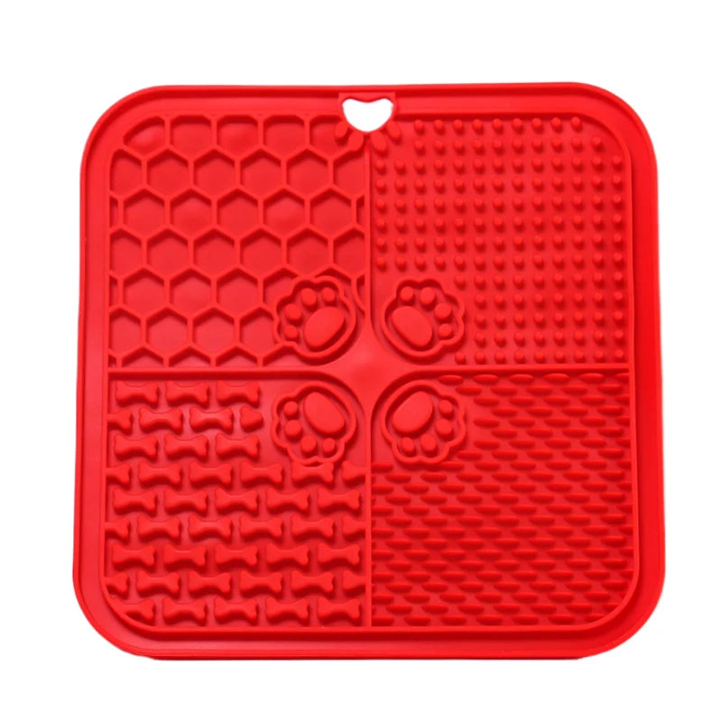 AUSLITH LickEase Silicone Slow Feeder Lick Mat for Dogs & Cats