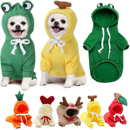 AUSLITH PupHood Warm Dog Hoodie for Small Dogs & Puppies