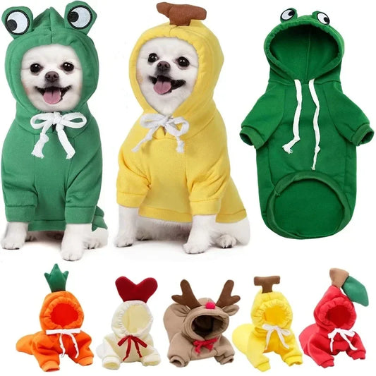 AUSLITH PupHood Warm Dog Hoodie for Small Dogs & Puppies