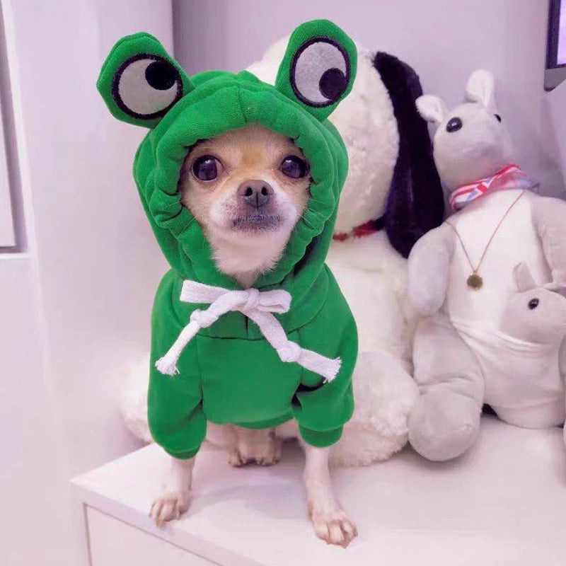 AUSLITH PupHood Warm Dog Hoodie for Small Dogs & Puppies