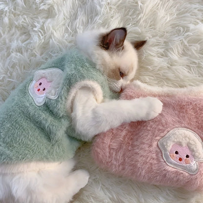 AUSLITH KnitPurr  Warm Winter Cat Sweater for Kittens & Small Cats