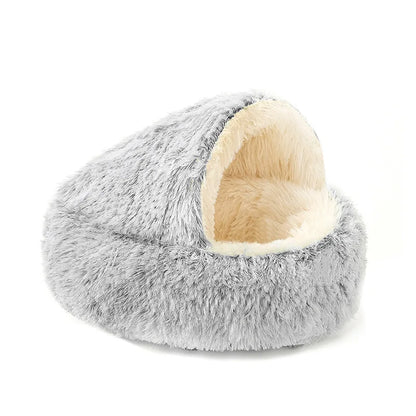 AUSLITH CozyShell  Semi-Enclosed Cat Bed for Cats & Small Dogs