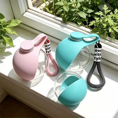 AUSLITH TrekSip  Portable Leak Proof Pet Water Bottle with Bowl