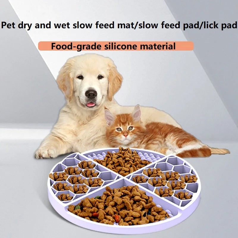 AUSLITH LickEase Silicone Slow Feeder Lick Mat for Dogs & Cats